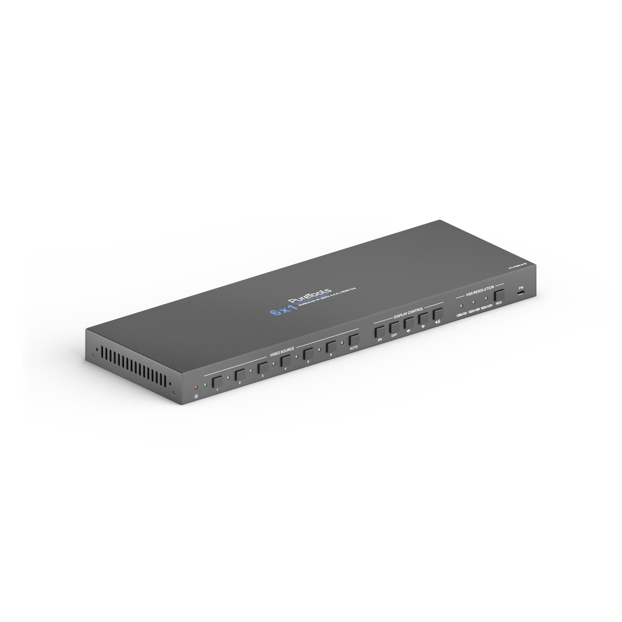 PT-PSW-61E Scaler ile 6x1 4K 18Gbps Çoklu Format Sunum Anahtarlama Cihazı