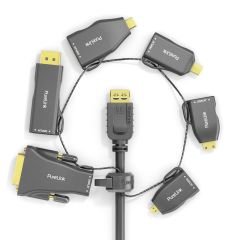 IQ-AR210 4K HDMI Adaptör Halkası, Altı Adaptör ile
