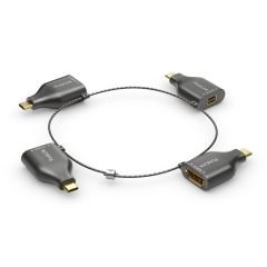 IQ-AR300 4K USB-C Adaptör Halkası, Dört Adaptör ile