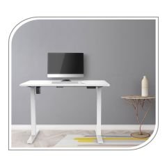 PM-DESK-01 PureMounts® Motorlu Masa Çerçevesi, beyaz