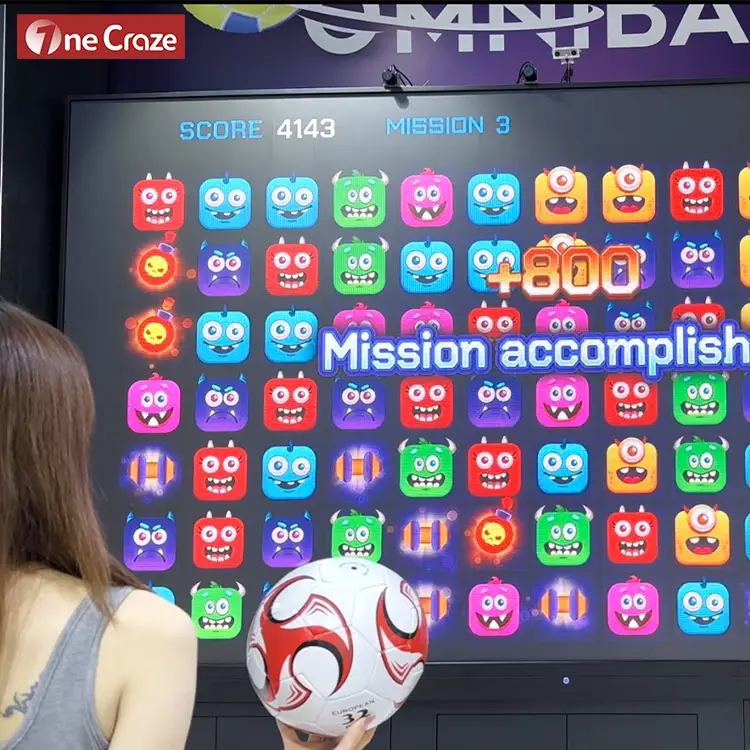 Omniball - Etkileşimli LED Duvar Dokunmatik Ekranlı Simülatörlü Çok Sporlu Eğitim Oyunu