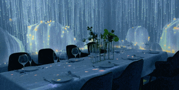 Immersive Dining Table – Holografik Projeksiyonlu Etkileşimli Yemek Deneyimi