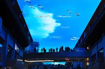 Immersive Canopy Projection – Etkileşimli Tavan (Canopy) Projeksiyon Tasarımı
