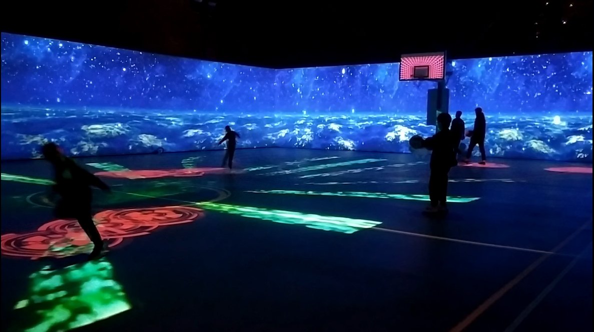 3D Projeksiyon Mapping Basketbol Sahası & Radar Yazılımı – Etkileşimli Spor Deneyimi
