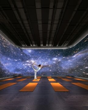 3D Immersive Yoga Studio – Sanat ve Projeksiyon Mapping ile Etkileşimli Stüdyo