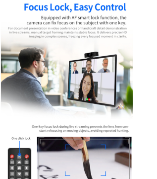 YesSmart 938 Pro – Profesyonel 4K/UHD USB Webcam & Video Konferans Kamerası