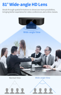 YesSmart 938 Pro – Profesyonel 4K/UHD USB Webcam & Video Konferans Kamerası