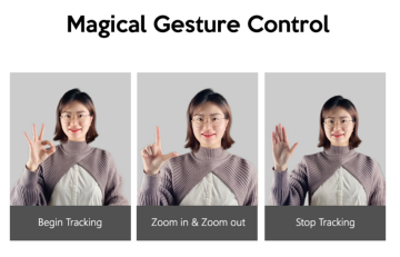 YesSmart YS7080 – AI Takip & Elle Kontrol 4K USB Webcam