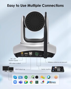 YesSmart YS3024 – Kablosuz & Kablolu 3X Optik Zoom PTZ Video Konferans Kamerası