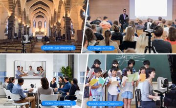 YesSmart YS3058 – Kablosuz 5.8 Ghz & Kablolu 10X Optik Zoom PTZ Video Konferans Kamerası