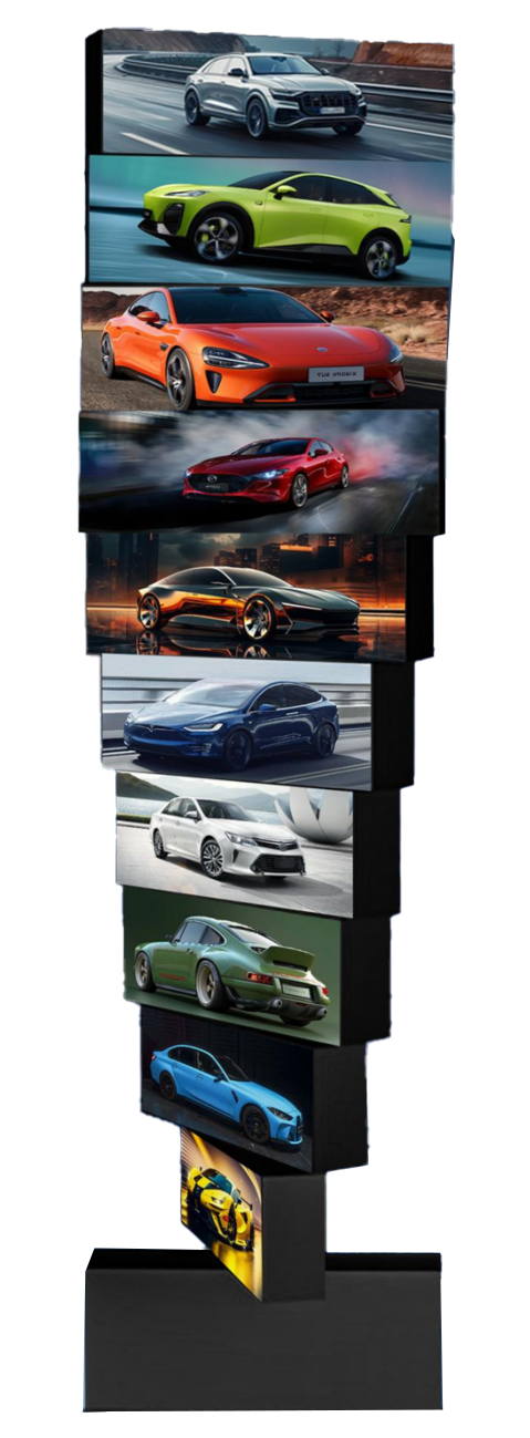 360° Döner Holografik Mekanik LED Ekran Sistemi